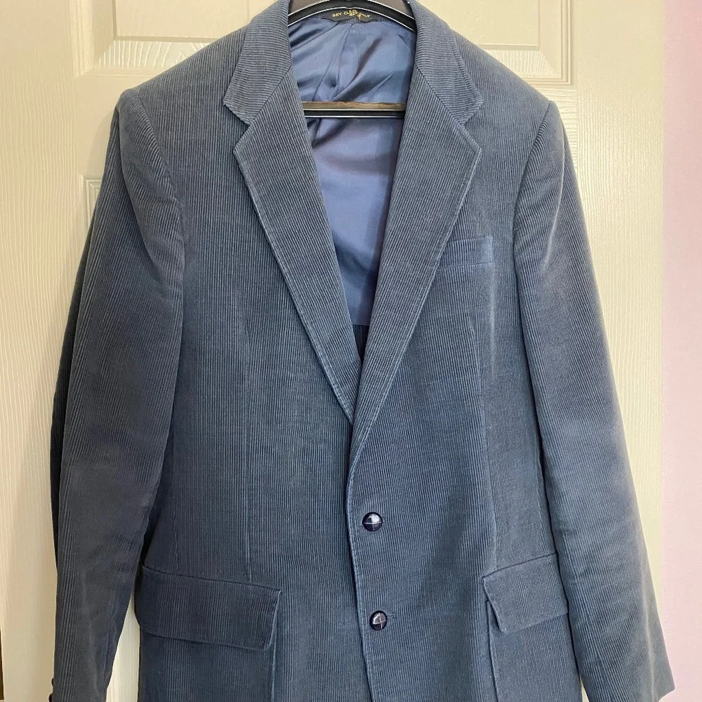 Haggar Corduroy 2 Button Blazer Sz 40